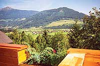 Blick von unserer Sonnenterrasse aufs Speiereck (2411 m)